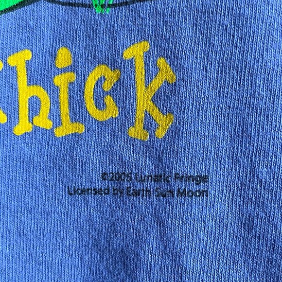 4/$25 Garden Chick TShirt Short Sleeve 2005 Earth Sun Moon Gildan Ultra Cotton - Picture 5 of 8